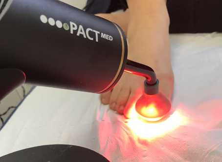 The PACT Lamp being used on a patient.